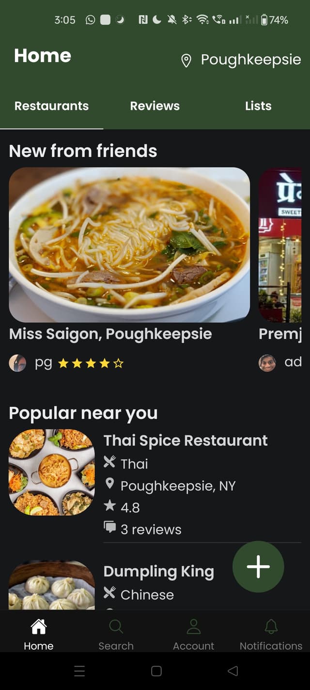Lunchbox banner: 'The' meeting place for restaurant enthusiasts
