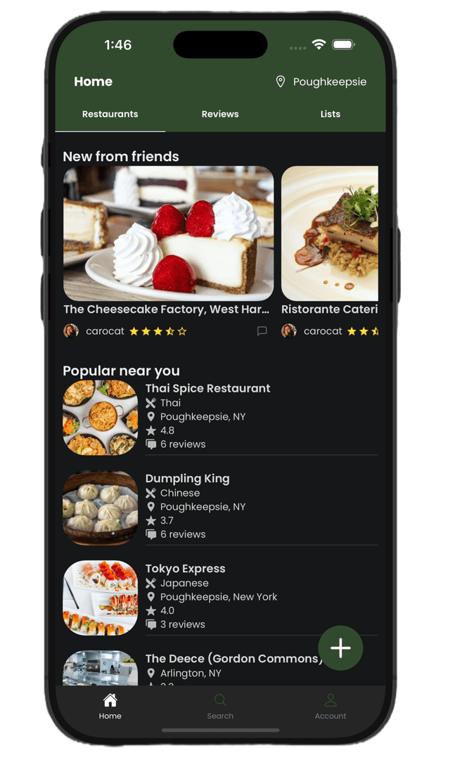 Lunchbox banner: 'The' meeting place for restaurant enthusiasts